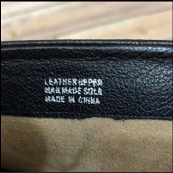 Cynthia Vincent Leather Color Block Tan Black Boots 7 - Picture 4 of 8